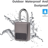 Cadenas à empreintes digitales étanche, sans clé, pour casier de sécurité, recharge USB, pour vélo, casier de gym, bagages, cadenas intelligent Tuya APP