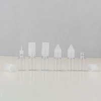 Flacon cosmétique en PET cylindrique avec bouchons anti-enfants et anti-effraction pour les soins de la peau, disponible en 10 ml, 15 ml, 20 ml, 30 ml, 50 ml, 100 ml