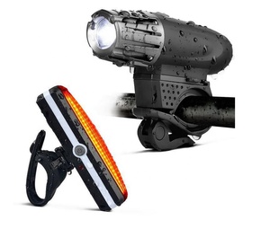 IRONDONKEY Luce Anteriore per Bicicletta ad Alta Luminosità 300 Lumen, Ricaricabile USB, Set Faro LED per Ciclismo Notturno - Product Image 1