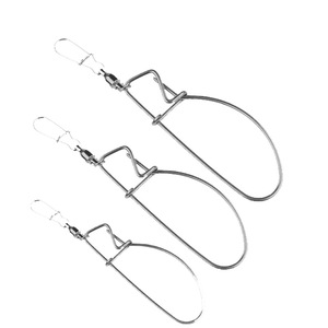 Mosquetón Giratorio de Acero Inoxidable Tipo Anzuelo para Pesca de Grandes Peces, Accesorios DIY con Punta Afilada - Product Image 1