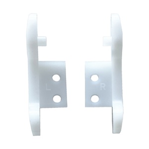 Bouchon d'extrémité moderne <span class=keywords><strong>de</strong></span> 4 pouces en nylon/plastique blanc pour pièces <span class=keywords><strong>de</strong></span> loquet <span class=keywords><strong>de</strong></span> <span class=keywords><strong>porte</strong></span> roulante commerciale, installation par vis, garantie 1 an, facile <span class=keywords><strong>à</strong></span> installer - Product Image 2