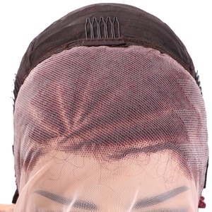 Sal y pimienta rojo y marrón 13x4 encaje frontal pixel cur Vietnam pelucas de cabello humano para mujeres - Product Image 2
