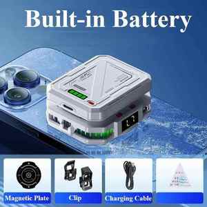 TH10 เครื่องทำความเย็นโทรศัพท์มือถือแบบเซมิคอนดักเตอร์ แบตเตอรี่ 5000mAh ให้พลังทำความเย็นแบบน้ำแข็งที่ยาวนาน ปรับระดับความเย็นได้ พร้อมแม่เหล็กและคลิปหนีบสำหรับเล่นเกมบนโทรศัพท์ - Product Image 3