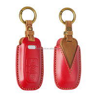 Étui de clé de voiture en cuir véritable Crazy Horse pour s'adapter à différentes voitures, meilleure vente