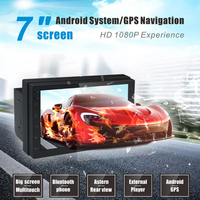 Lecteur audio stéréo GPS pour voiture Android 10 universel 7 pouces avec télécommande et fonctions d'amplification
