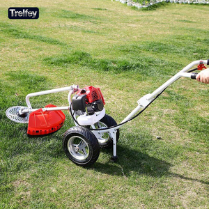 Débroussailleuse à <span class=keywords><strong>essence</strong></span> professionnelle 4 temps 52cc Moteur puissant avec lame en acier au carbone pour débroussaillage des mauvaises herbes hautes - Product Image 1