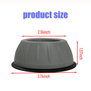 4 pièces Patins de nivellement universels anti-vibration, antidérapants et silencieux en plastique et caoutchouc pour machines à laver et meubles, pour appareils électroménagers - Product Image 4