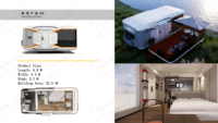 Capsule spatiale modulaire en acier préfabriquée pour hôtels de luxe et sites panoramiques, idéale pour les applications en plage, ateliers et parcs.