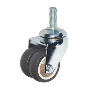 Leichter Kunststoff wirbel Ultra Quiet Soft TPR Twin kleine Lenk rolle - Product Image 1