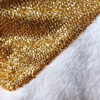 Chapeaux de Noël en polyester rayé et uni or-bleu, en soie brillante, avec bordure en peluche écologique de haute qualité, vente en gros