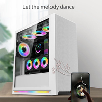 Lovingcool Factory Large Space E-ATX PC Case GPU Full Gaming PC Tower for 240 Water Cooling With Music Luminous Light Strip