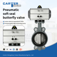Válvula de Mariposa Eléctrica de Accionamiento Neumático con Sello de Goma, Acero Inoxidable 316L, Acción Simple, Asiento de PTFE, para Gas, Ácidos Débiles y Álcalis