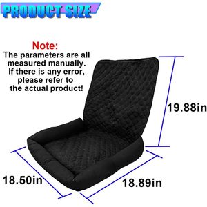Asiento Elevador para Perros Deaelf, Universal, Lavable, de Poliéster, Protector de Asiento Delantero para Mascotas, Forma Rectangular, para Todas las Estaciones - Product Image 1
