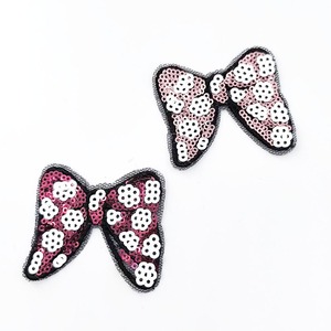 Bling 3D parche bordado forma de mariposa brillo lentejuelas parches encaje ropa de mujer Camisas vestidos sombreros bolsas - Product Image 1