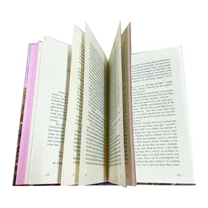 Impressão de livros personalizados em papelão de alta qualidade com bordas pulverizadas, novidade