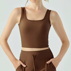 Camisetas sin mangas de entrenamiento para mujer, camisetas sin mangas para gimnasio, camisetas atléticas para Yoga, camiseta para Yoga - Product Image 1