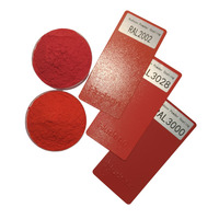 Peinture pour bateaux en poudre de polyester électrostatique thermodurcissable rouge, personnalisable, en boîte de 20 kg, écologique et résistante aux intempéries