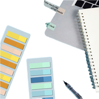 Mini cahier personnalisé avec onglets d'index auto-adhésifs Set de bureau Morandi portable Notes autocollantes colorées pour étudiants