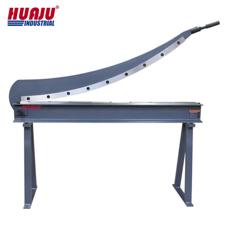 Huju Industrial HS1300 Lebar 52 Inci 16 Ga Mesin Pemotong Pelat Manual Tangan Alat Pemotong Logam Guillotine dengan Dudukan