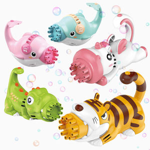 Jouets souffleurs de bulles électriques animaux de dessin animé 10 trous Dauphin Dinosaure Licorne Tigre pour l'été, la plage, le parc, cadeau pour enfants - Product Image 1