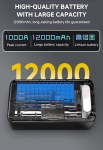 Cross border nuovo mobile jump starter con una super grande capacità di 12000mAh staccabile banca di energia solare all'aperto con pompa ad aria - Product Image 2