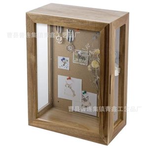 Wooden Wall Mounted Display <b>Box</b> 15.1x11.2x6.1 Inch With Acrylic Front For Plant Specimen <b>Photo</b> <b>Storage</b> - Product Image 4