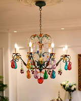 Lustre LED en verre de Murano de style italien, design fruitier, pour salon et chambre de luxe, éclairage vintage