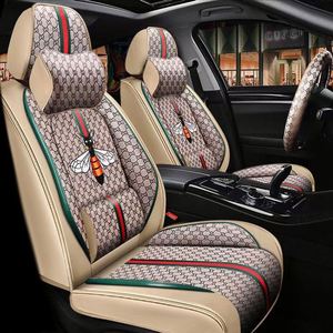 Housses de siège auto universelles de luxe en cuir imperméable, ensemble complet 10 pièces en polyester, confortables et respirantes toutes saisons pour K5/K3 - Product Image 3