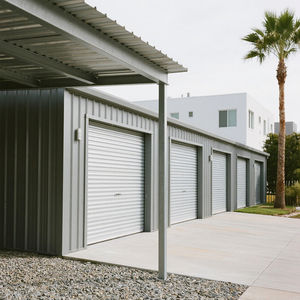 โครงสร้างเหล็กสำเร็จรูปอุตสาหกรรมแบบทันสมัยโรงรถและเวิร์คช็อปมีความยืดหยุ่นรูปแบบพื้นที่ติดตั้งง่ายห้างสรรพสินค้า - Product Image 3