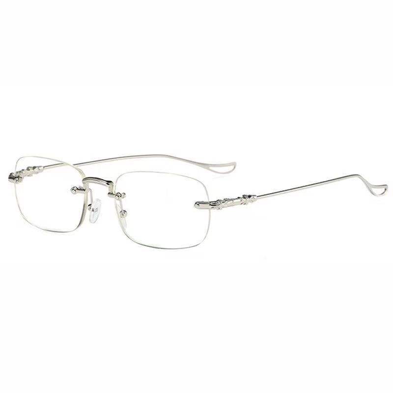 Monture argentée (anti-lumière bleue)