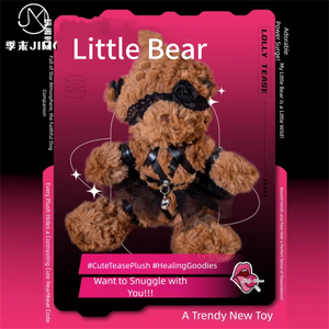 Jouets en peluche H-4, suggestifs et thérapeutiques, y compris un ours en peluche en forme de cloche pour bondage, adaptés aux jeux de rôle SM. - Product Image 3