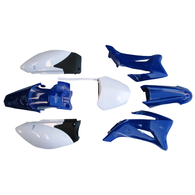 Motorcycle Blue and White Plastic Fender TTR Plastic Fairing Kit for  110cc 125cc 150cc 160 Pit Bike