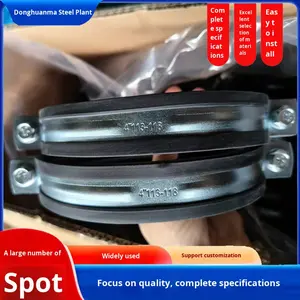 Оцинкованный зажим для 304 труб из нержавеющей стали с двойным обручем и клейкой лентой TJBC - Product Image 5