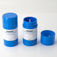 Styrène blanc écologique push up déodorant bâton conteneur emballage push up emballage conteneur déodorant bâton tube