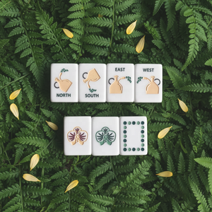 Fichas de Mahjong Americanas de Acrílico de Lujo con Tema de Plantas Modernas, 160 Piezas, Grabadas, 3 Capas, 32mm, Duraderas, Ecológicas, Plegables y Portátiles - Product Image 3