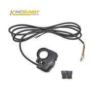 Interrupteur d'éclairage pour vélo électrique, interrupteur de lampe et de klaxon pour vélo électrique DK336 pour moto, bouton pouvant contrôler les clignotants