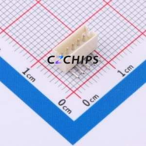 ZX-ZH1.5-WZ5P Wire-to-Board Pin Header Bent Lead Through Hole,P=1.5mm Connector 1x5P 1.5mm Right Angle Insert ZH - Product Image 1