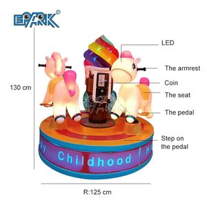 Parque de atracciones Carrusel Feria Paseos Pequeño Carrusel Caballo Para La Venta - Product Image 2