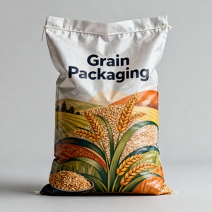 Sac tissé en PP écologique et recyclable, sac laminé pour riz, farine, aliments pour animaux, sacs tissés de 10 kg, 25 kg, 50 kg - Product Image 3