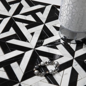 <span class=keywords><strong>Mosaico</strong></span> del secolo nuovo Design originale <span class=keywords><strong>mosaico</strong></span> in marmo bianco e nero pavimento a parete croce <span class=keywords><strong>mosaico</strong></span> in <span class=keywords><strong>pietra</strong></span> <span class=keywords><strong>naturale</strong></span> per cucina bagno - Product Image 2
