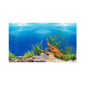 3D Vis Tank Sticker <span class=keywords><strong>Aquarium</strong></span> Landschap Achtergrond Schilderij Dubbelzijdig Oceaan Zee Steen Planten Pvc <span class=keywords><strong>Aquarium</strong></span> Decoratie Sticker - Product Image 3