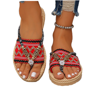 Nouvelles sandales plates pour femmes, légères, confortables, tendance sportive, avec lanières tressées, idéales pour l'été - Product Image 2