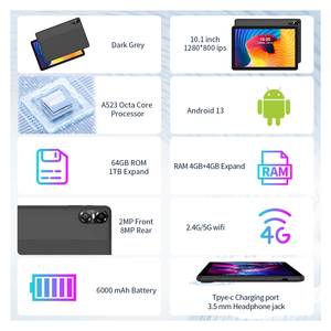 Mới Cao hơn 10 inch Wifi máy tính bảng <span class=keywords><strong>Android</strong></span> 14 Quad Core RAM 8GB Rom 64GB máy tính bảng PC 1280*800 màn hình <span class=keywords><strong>Android</strong></span> máy tính bảng - Product Image 6