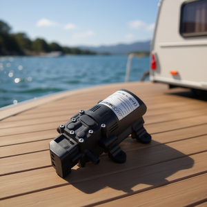 Bomba de agua eléctrica de diafragma 70W 12V autocebante 6L/min para RV, caravana, barco marino - Product Image 2
