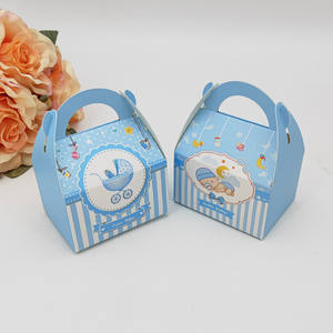 <span class=keywords><strong>Boîte</strong></span> Cadeau Bonbons Personnalisable pour la Fête des Enfants, Biodégradable, Tendance Chic, Impression CMJN, avec Poignée – Vente en Gros - Product Image 4