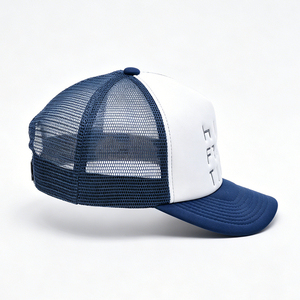 Casquette Trucker en Toile Bicolore à Maille, Visière Haute, Broderie 3D, Réglable, Respirante, Idéale pour le Sport et les Loisirs - Product Image 6