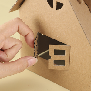 Kit Artigianale per Colorare <span class=keywords><strong>e</strong></span> Assemblare Casa delle Bambole 3D in Carta, Set di Giocattoli Fai-da-Te per Dipingere <span class=keywords><strong>e</strong></span> Disegnare - Product Image 4