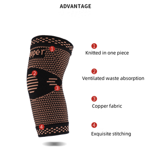 Protège-coude en cuivre de qualité professionnelle avec sangle réglable pour l'entraînement en salle de sport - Product Image 5