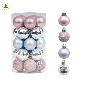 Miniadornos irrompibles para decoración del hogar, bolas de Navidad personalizadas, color azul, rosa, espejo plateado, 3 cm, nueva colección especial - Product Image 2