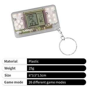 Dual Color Handheld Keychain Classic Mini <b>Game</b> Console Design Pocket Arcade <b>Gift</b> Keychains for Gamers - Product Image 5